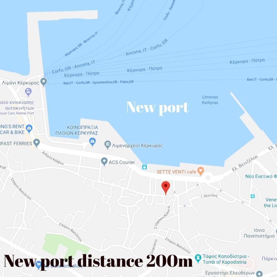 Joy New Port Studio Corfu Town Dış mekan fotoğraf